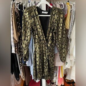 Like new ALC gold lamé dress